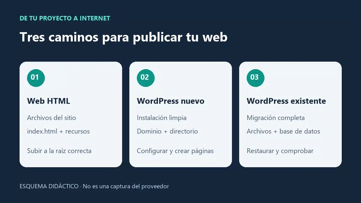 Cómo subir una página web a Internet con BanaHosting: guía paso a paso
